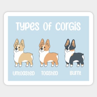 Types of Corgis Sticker